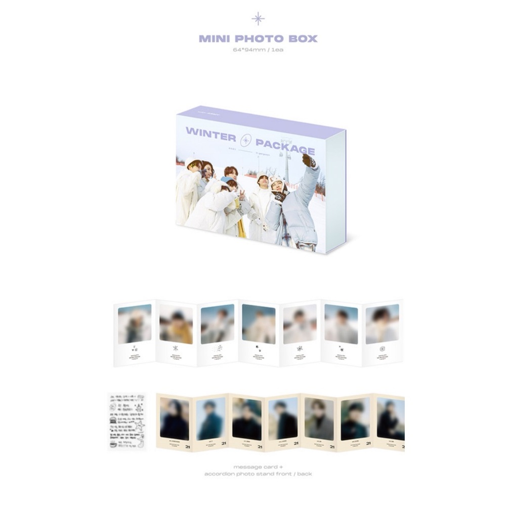 BTS 2021 WINTER PACKAGE MINI PHOTO BOX - BNIB